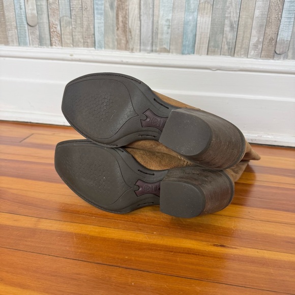 Ariat 9 Lively Western Boot Cowboy Cowgirl Leather Heeled Pull On Tan Leather - Picture 9 of 10